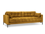Dīvāns Micadoni Home Mamaia 4S, dzeltens/melns