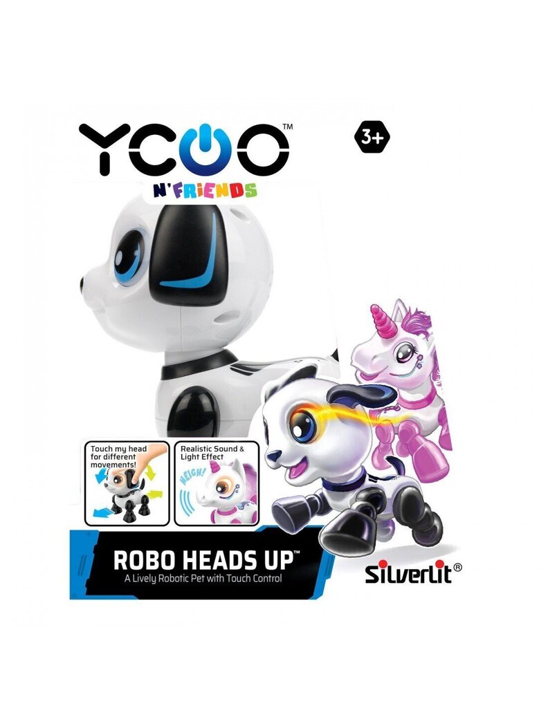 Interaktīvais dzīvnieku robots Silverlit Ycoo Robohead, 12 cm cena un informācija | Rotaļlietas zēniem | 220.lv