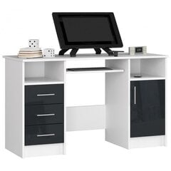 Письменный стол NORE Ana, белый/серый цена и информация | Компьютерные, письменные столы | 220.lv