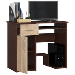 Письменный стол NORE Jay, темно-коричневый/цвета дуба цена и информация | Компьютерные, письменные столы | 220.lv