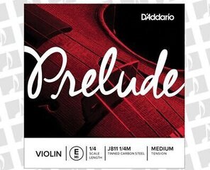 Stīgas vijolei J811 1/4M D'Addario Prelude cena un informācija | Mūzikas instrumentu piederumi | 220.lv