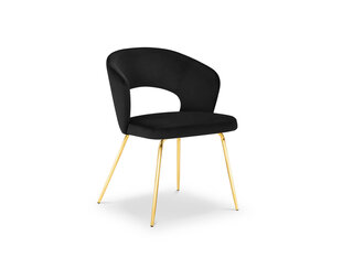 Krēsls Micadoni Home Wedi, melns cena un informācija | Virtuves un ēdamistabas krēsli | 220.lv