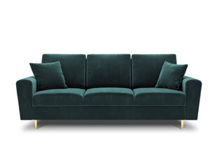 Dīvāns Micadoni Home Moghan 3S, zaļas/zelta krāsas цена и информация | Диваны | 220.lv