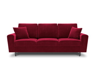 Dīvāns Micadoni Home Moghan 3S, sarkans/melns cena un informācija | Dīvāni | 220.lv