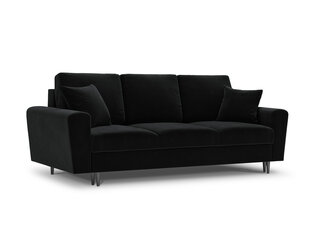 Dīvāns Micadoni Home Moghan 3S, melnas krāsas cena un informācija | Dīvāni | 220.lv