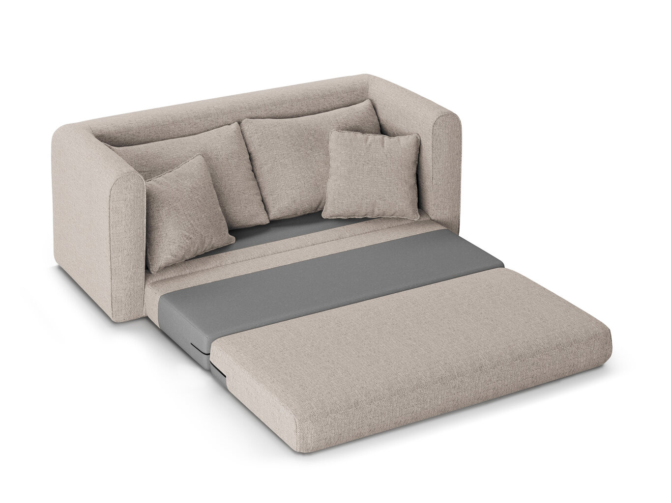 Dīvāns Micadoni Home Lido 2S 52, gaiši pelēks cena un informācija | Dīvāni | 220.lv