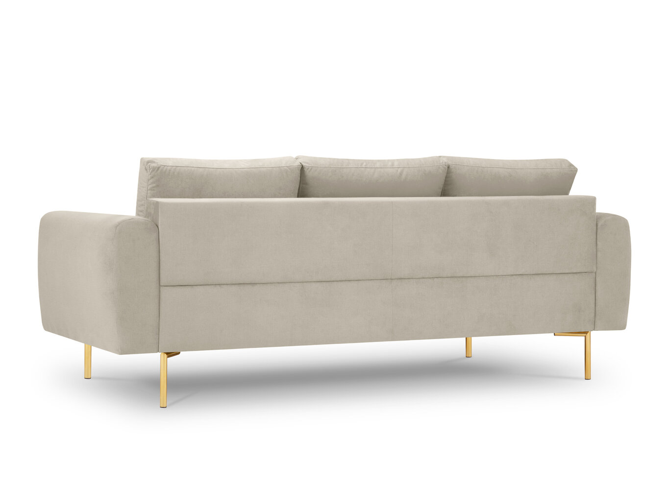 Dīvāns Micadoni Home Malvin 3S, smilškrāsas cena un informācija | Dīvāni | 220.lv