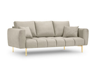 Dīvāns Micadoni Home Malvin 3S, smilškrāsas cena un informācija | Dīvāni | 220.lv