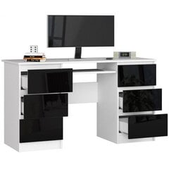 Письменный стол NORE A11, белый/черный цена и информация | Компьютерные, письменные столы | 220.lv