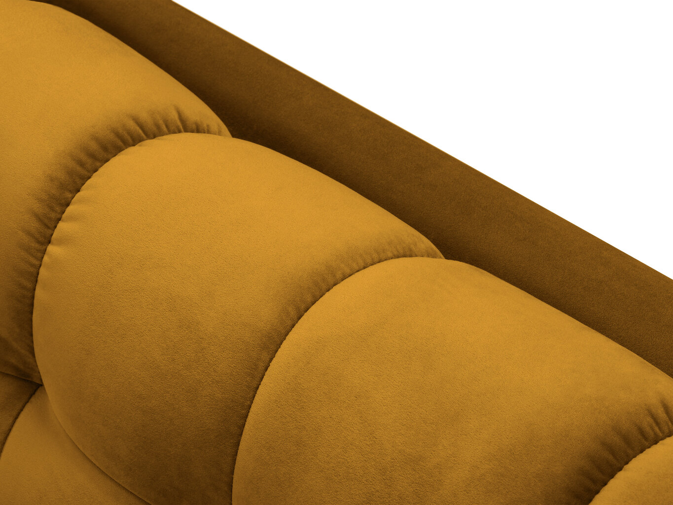 Dīvāns Micadoni Home Mamaia 2S, dzeltens/zelta krāsas цена и информация | Dīvāni | 220.lv