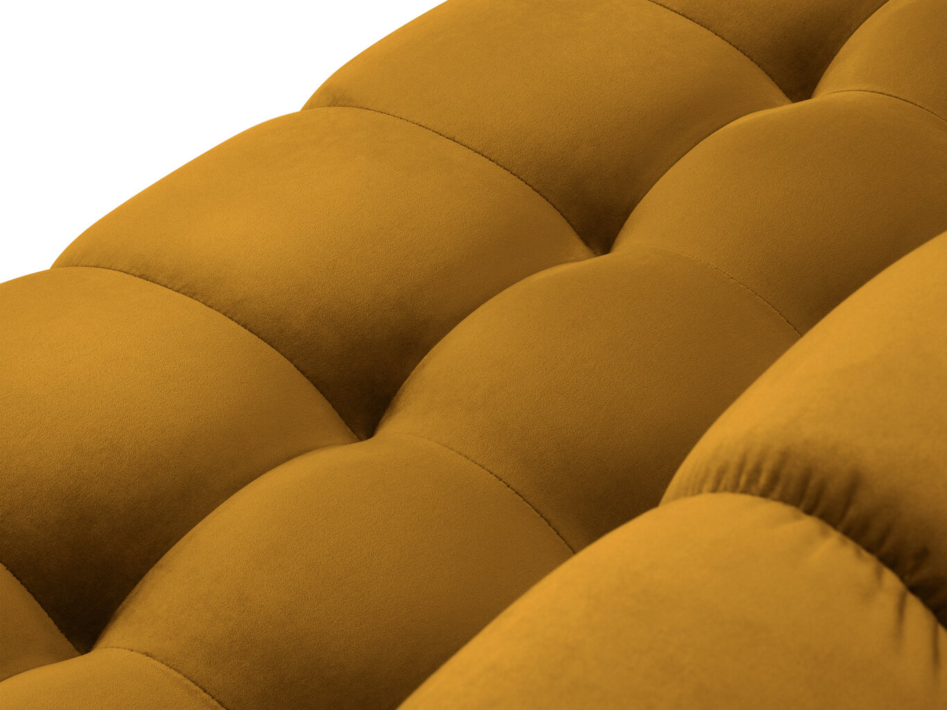 Dīvāns Micadoni Home Mamaia 2S, dzeltens/zelta krāsas cena un informācija | Dīvāni | 220.lv