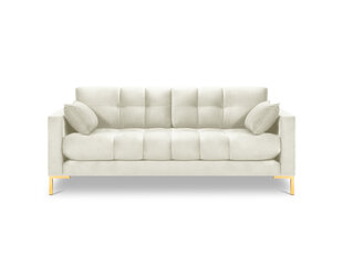 Dīvāns Micadoni Home Mamaia 3S, gaišas smilškrāsas/zelta krāsas cena un informācija | Dīvāni | 220.lv