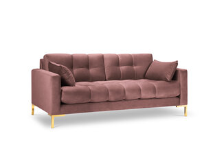 Dīvāns Micadoni Home Mamaia 3S, oranžs/zelta krāsas cena un informācija | Dīvāni | 220.lv