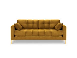 Dīvāns Micadoni Home Mamaia 3S, dzeltens/zelta krāsas cena un informācija | Dīvāni | 220.lv