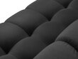 Dīvāns Micadoni Home Mamaia 3S, tumši pelēks/zelta krāsas cena un informācija | Dīvāni | 220.lv