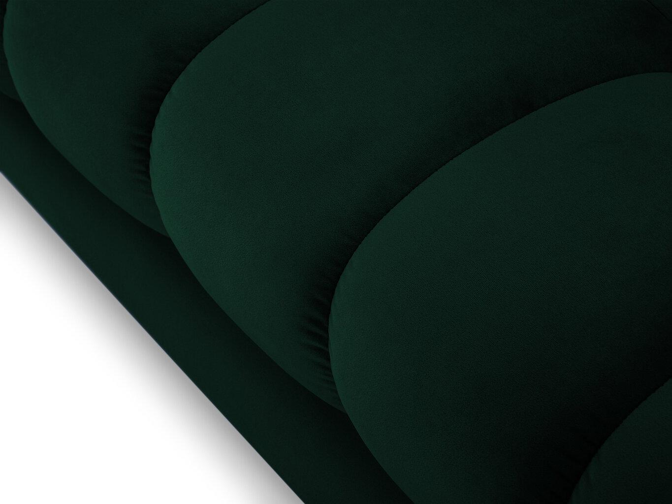 Dīvāns Micadoni Home Mamaia 2S, tumši zaļš/melns cena un informācija | Dīvāni | 220.lv