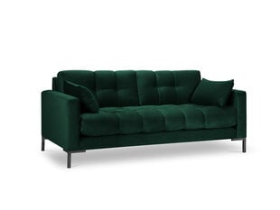 Dīvāns Micadoni Home Mamaia 2S, tumši zaļš/melns cena un informācija | Dīvāni | 220.lv