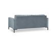 Dīvāns Micadoni Home Mamaia 2S, zils/melnas krāsas cena un informācija | Dīvāni | 220.lv