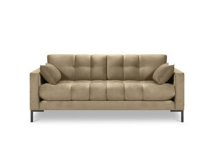 Dīvāns Micadoni Home Mamaia 3S, melns/smilškrāsas cena un informācija | Dīvāni | 220.lv