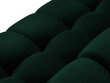 Dīvāns Micadoni Home Mamaia 3S, tumši zaļš/melns cena un informācija | Dīvāni | 220.lv