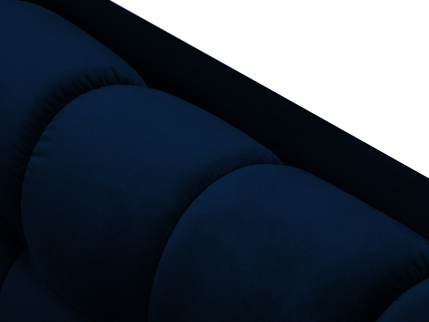 Dīvāns Micadoni Home Mamaia 3S, tumši zils/melnas krāsas цена и информация | Dīvāni | 220.lv