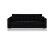 Dīvāns Micadoni Home Mamaia 3S, melns cena un informācija | Dīvāni | 220.lv