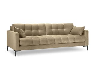 Dīvāns Micadoni Home Mamaia 4S, melns/smilškrāsas cena un informācija | Dīvāni | 220.lv