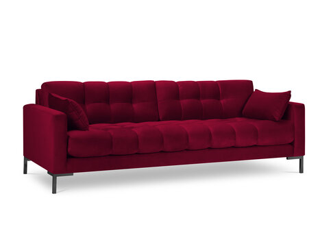 Dīvāns Micadoni Home Mamaia 4S, sarkans/melns cena un informācija | Dīvāni | 220.lv