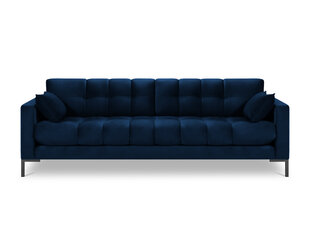 Dīvāns Micadoni Home Mamaia 4S, tumši zils/melns cena un informācija | Dīvāni | 220.lv