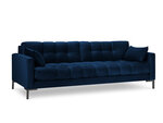 Dīvāns Micadoni Home Mamaia 4S, tumši zils/melns