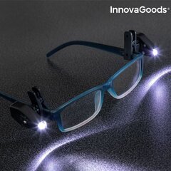 Cветодиодный клип для очков 360º InnovaGoods Gadget Tech (2 штуки цена и информация | Фонарик | 220.lv