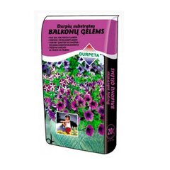 Субстрат для балконных цветов Durpeta, 20 л цена и информация | Грунт, земля, торф, компост | 220.lv