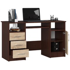 Письменный стол NORE Ana, темно-коричневый/цвета дуба цена и информация | Компьютерные, письменные столы | 220.lv
