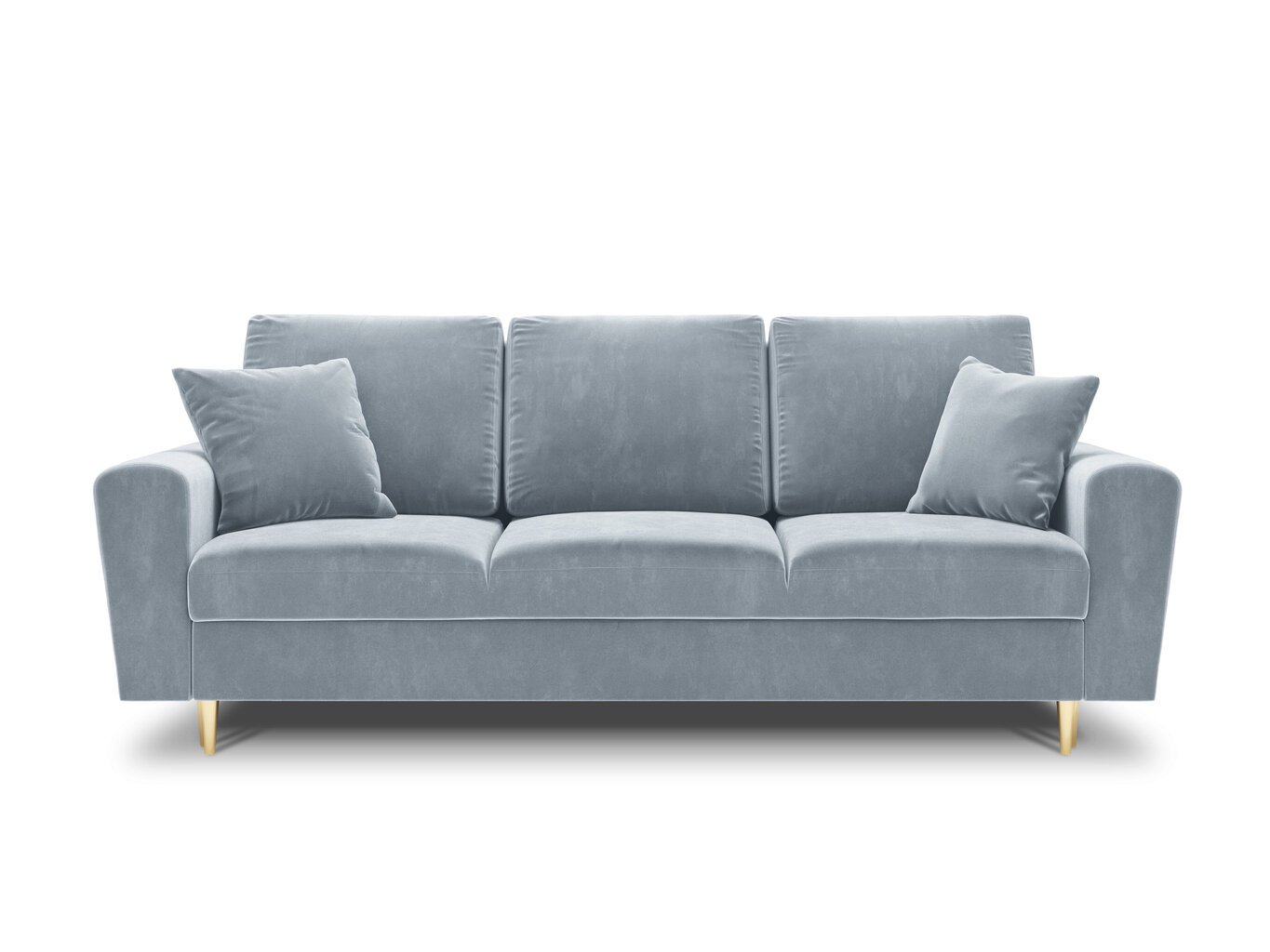 Dīvāns Micadoni Home Moghan 3S, gaiši zils/melns cena un informācija | Dīvāni | 220.lv