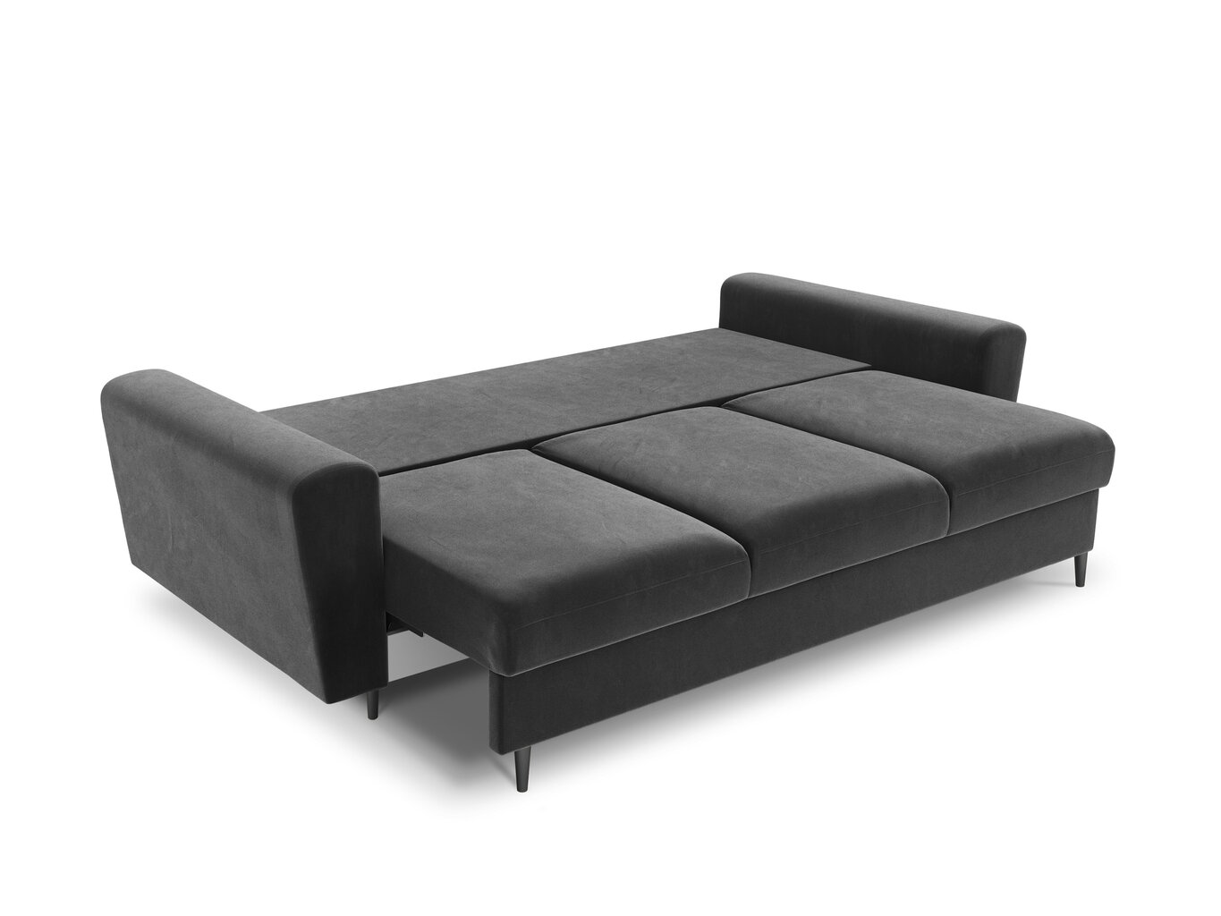 Dīvāns Micadoni Home Moghan 3S, gaiši pelēks/melns cena un informācija | Dīvāni | 220.lv