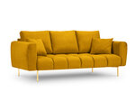 Dīvāns Micadoni Home Malvin 3S, dzeltens