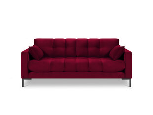 Dīvāns Micadoni Home Mamaia 2S, sarkans/melns cena un informācija | Dīvāni | 220.lv