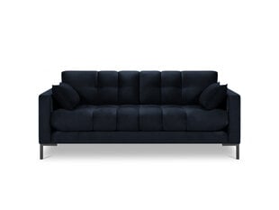 Dīvāns Micadoni Home Mamaia 2S, tumši zils/melns cena un informācija | Dīvāni | 220.lv
