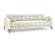 Dīvāns Micadoni Home Mamaia 4S, gaišas smilškrāsas/melnas krāsas цена и информация | Dīvāni | 220.lv