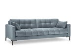 Dīvāns Micadoni Home Mamaia 4S, zils/melns