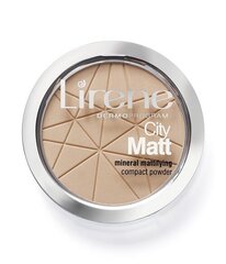 Minerālu kompaktais pūderis Lirene City Matt Mineral Mattifying, 9 g, 02 Natural cena un informācija | Grima bāzes, tonālie krēmi, pūderi | 220.lv