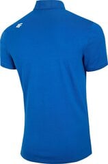 Футболка-поло мужская, 4F, синяя цена и информация | Мужские футболки | 220.lv