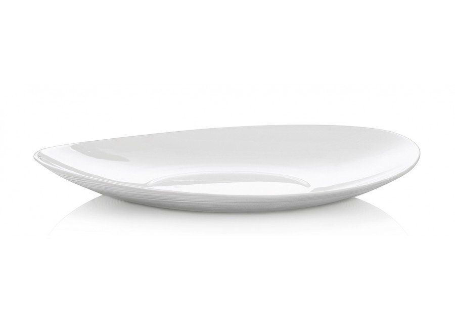 Prometeo Bormioli šķīvis desertam, 22x19 cm, balts cena un informācija | Trauki, šķīvji, pusdienu servīzes | 220.lv