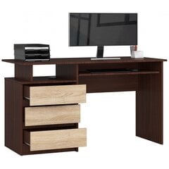 Письменный стол NORE CLP, темно-коричневый/цвета дуба цена и информация | Компьютерные, письменные столы | 220.lv