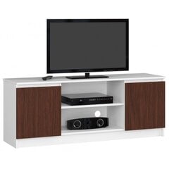 ТВ столик NORE RTV K140, белый/коричневый цена и информация | Тумбы под телевизор | 220.lv