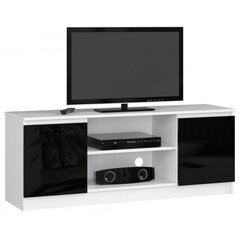 ТВ столик NORE RTV K140, белый/черный цена и информация | Тумбы под телевизор | 220.lv