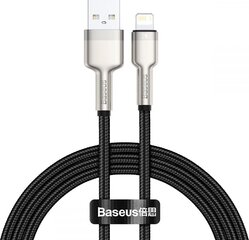 Кабель Baseus Cafule Series USB в IP 2.4A 1m, черный цена и информация | Кабели для телефонов | 220.lv