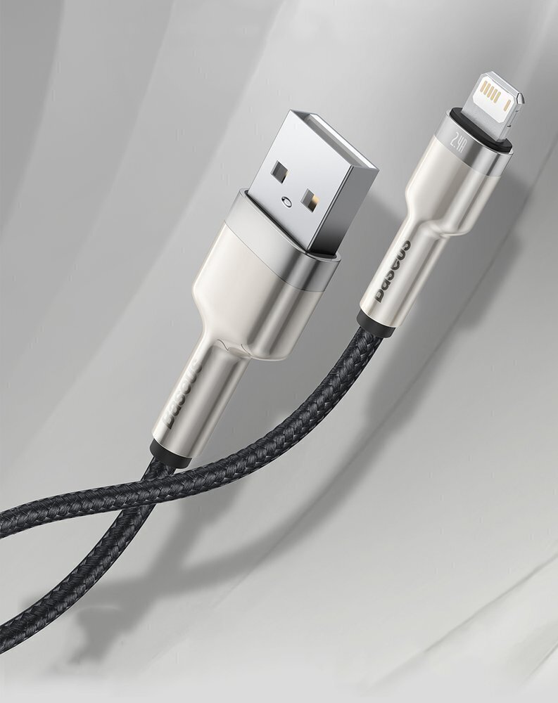 Kabelis Baseus Cafule Series USB uz IP 2.4A 2 m, zaļš cena un informācija | Savienotājkabeļi | 220.lv
