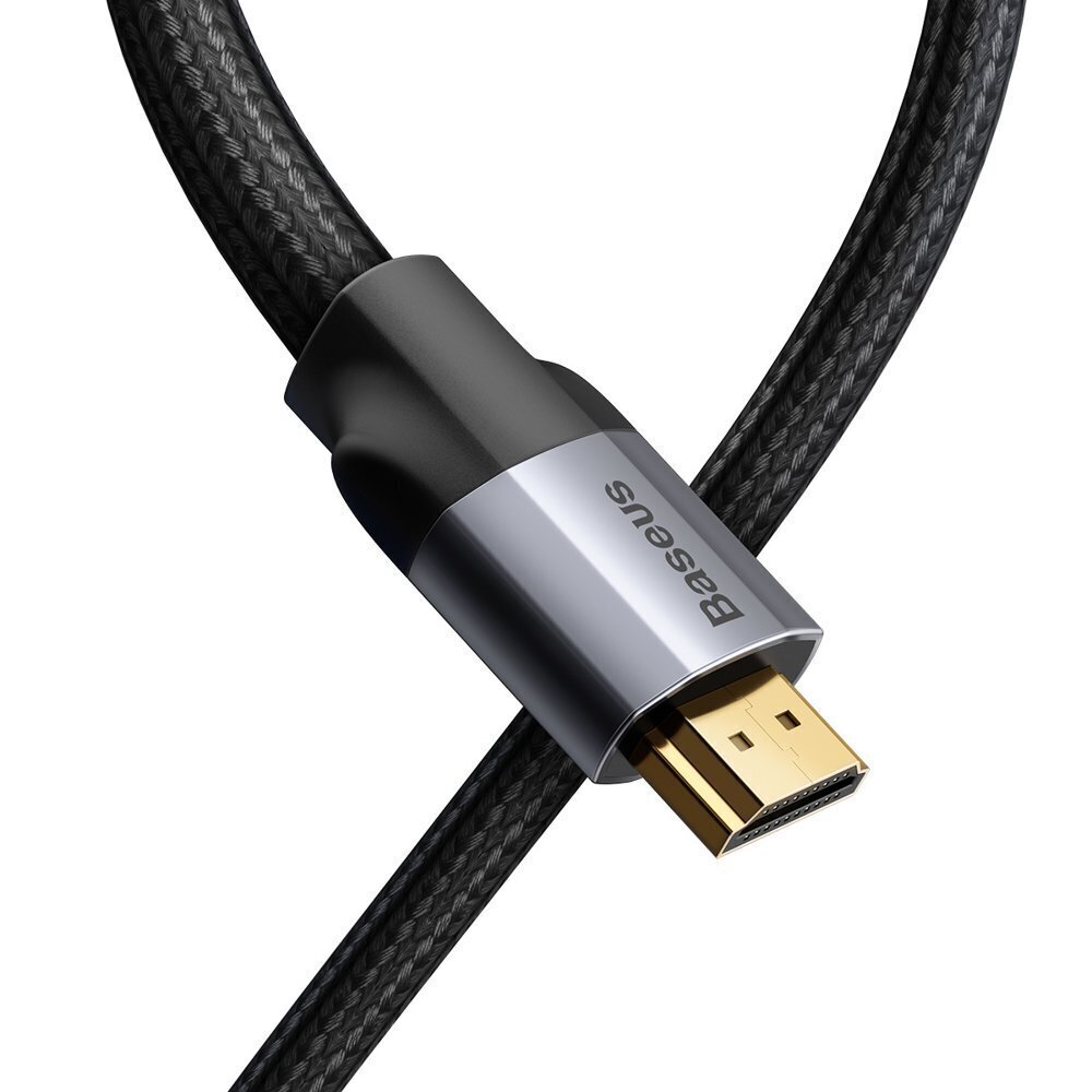 Kabelis Baseus Enjoyment 4K Hdmi - Hdmi 2 m, pelēks (Caksx-C0G) cena un informācija | Kabeļi un vadi | 220.lv