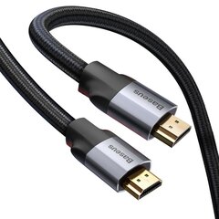 Kabelis Baseus Enjoyment 4K Hdmi - Hdmi 2 m, pelēks (Caksx-C0G) cena un informācija | Kabeļi un vadi | 220.lv